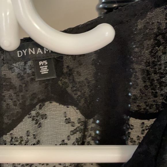 Worn once . Dynamite small peplum style shirt . - Picture 3 of 5